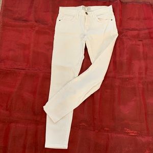 CURRENT/ELLIOTT STILETTO ANKLE WHITE JEANS - SIZE 26